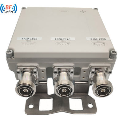 室内・室外 IP65 トライバンド コンビナー 1710-1880/1920-2170/2300-2700MHz 4.3-10-F DIN-F