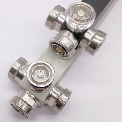 ウルトラワイドバンド 2/3/4 Way Low Pim DIN-F インターフェイス付きの反応性高電力スプリッタ