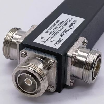 黒色 超幅帯 2/3/4 Way Low Pim 反応性高電源スプリッタ 698-4200MHz DIN F