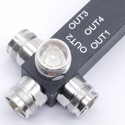 0.510kg パッケージ 総重量 698-4200MHz 3/4 Way パワー スプリッター 反応性 N -F/4.3-10-F