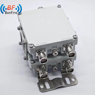 4.3-10f DIN-F インターフェイス 双帯ディプレクサー 1710-1880 1920-2170 2300-2400 2500-2700MHz