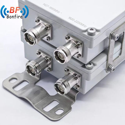 4.3-10f DIN-F N-F 室内/室外 IP65 通信部品用直射 RF トリプレクサー・ディプレクサー コンビナー