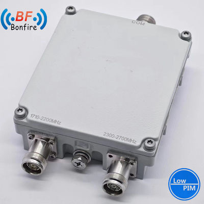 4.3-10f DIN-F IP67 低ピム-150dbc トリプレクサー RF デュプレクサー デュアルバンド コンビナー