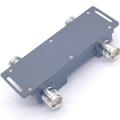 グレー DQ-0740-227701 ハイブリッドコンビナー ハイブリッドカップラー 2 in 2 698-4000MHz 4.3-10 F 赤