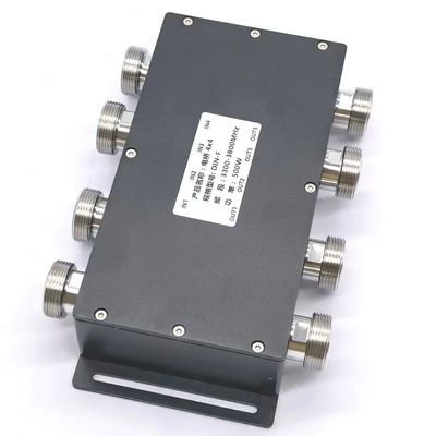 ハイブリッドコンビナー ハイブリッドカップラー 4 in 4 out 698-3800MHz DIN-F と DIN-F インターフェース