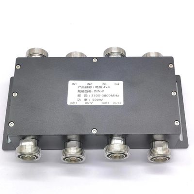 ハイブリッドコンビナー ハイブリッドカップラー 4 in 4 out 698-3800MHz DIN-F と DIN-F インターフェース