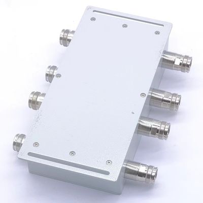4.3-10-F インターフェイス ハイブリッド カップラー 4 in 4 698-4000MHz 2,000kg パッケージ総重量