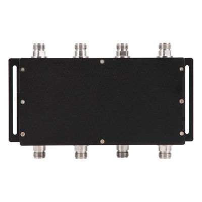 パッケージサイズ 22.00cm * 9.00cm * 6.00cm 698-3800MHz 300W 155dbc 4X4ハイブリッドカップラー DIN-F