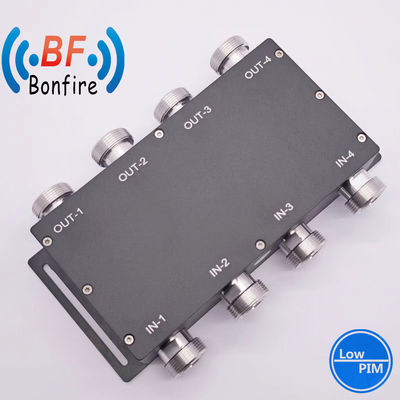 4.3-10-F/DIN-F/N-F カップラー VHF 148-174MHz シグナル結合のための4イン1ハイブリッドコンバインダー