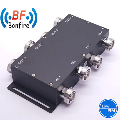 ハイブリッドカップラー VHF 698-3800MHz 3dB ハイブリッドコンビナー 4 in 4 N型コネクタ付き