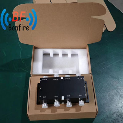100W 90度 3dB RFハイブリッドカップラー 698-4000MHzハイブリッドコンビナー IP60 N 女性型 赤