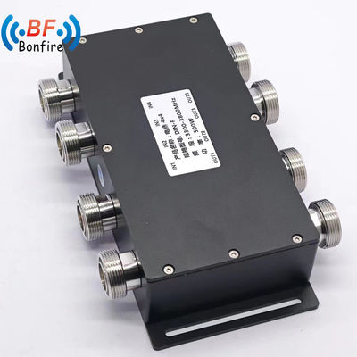 500W 4*4 6dB ハイブリッドカップラー ハイブリッドコンビナー 4 in 4 出力 N 4.3-10 1つ付きDINコネクタ
