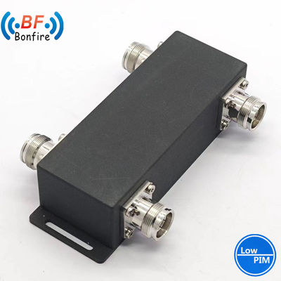 黒色4.3/10-女性式RFハイブリッドコンビナー 698-3800MHz 2X2 3dBハイブリッドカップラー Ibs/Das