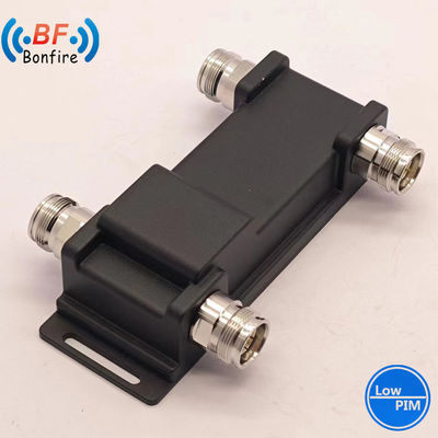 4.3-10-F/DIN-F/N-F インターフェイス UHF 698-3800MHz 2方向 RF ハイブリッドコンビナー/ハイブリッドカップラー