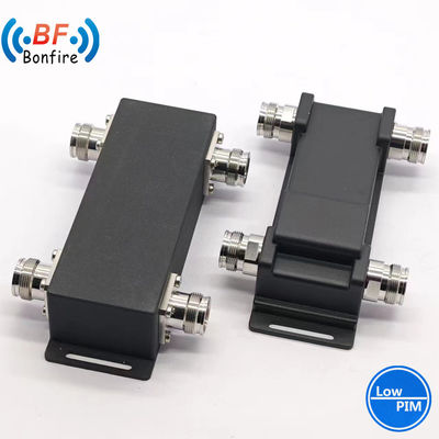 4.3-10-F/DIN-F/N-F インターフェイス UHF 698-3800MHz 2方向 RF ハイブリッドコンビナー/ハイブリッドカップラー