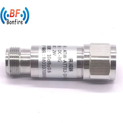 赤色 5W RF DC-3GHz 同軸固定減衰 Nm-NFコネクタ 3dB 5dB 6dB 7dB 8dB 10dB 13dB 15dB 20dB 30dB 40dB