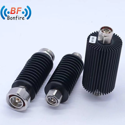 50W DC-3800MHz 3/6/10/15/20/40dB RF信号 N-M/N-Fインターフェイスのための変容性減衰器