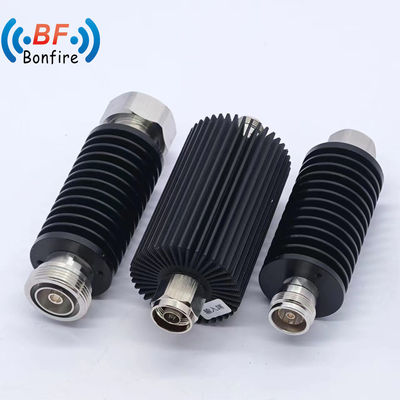 DC-3800MHz DIN-Jk 100W 男性から女性 3-20dB RF 固有コアシアル減衰器 ステップ減衰器