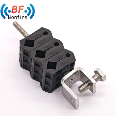 ケーブル管理用の3方向ファイバーと電源ケーブルフィッダークランプ 23.5-30.1mm 2* 4-8mm