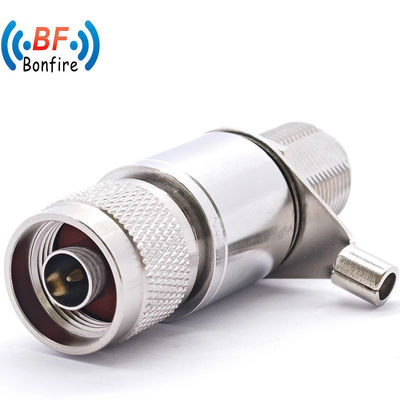 50ohm 男性から女性 コーアキシアルケーブル接続器 RF オーバージェス・アレスター N ジャック 女性からSMA プラグ 雷保護器 3G 6g