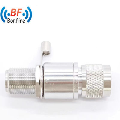 50ohm 男性から女性 コーアキシアルケーブル接続器 RF オーバージェス・アレスター N ジャック 女性からSMA プラグ 雷保護器 3G 6g