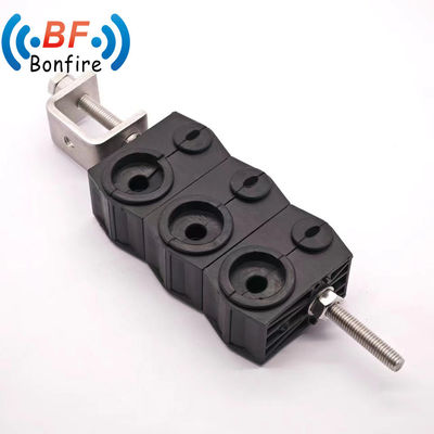 ヘリアックスケーブル用のプラスチックフィッダークランプ 1/2&quot; Ldf4-50A 3ホール・パー・ホルダー OEM/ODM生産
