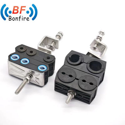 4 Way Coaxial Cable 1/2&quot; Flex Fiber Optic Feeder Clamp 5-7mm 19-25mm データテーブル 下