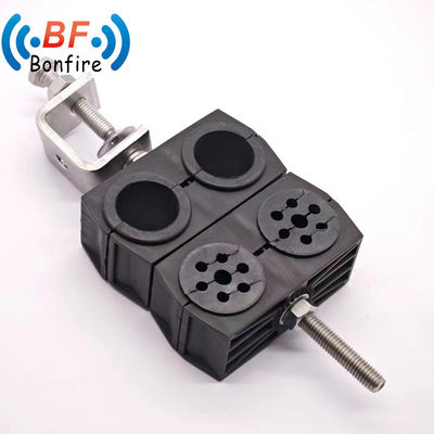 4 Way Coaxial Cable 1/2&quot; Flex Fiber Optic Feeder Clamp 5-7mm 19-25mm データテーブル 下