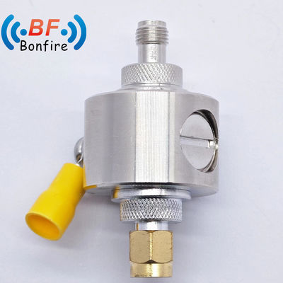 灰色 50ohm F型 男性プラグからF型 女性 ジャック 同軸電波保護器 停止 0-3GHz