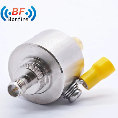 灰色 50ohm F型 男性プラグからF型 女性 ジャック 同軸電波保護器 停止 0-3GHz