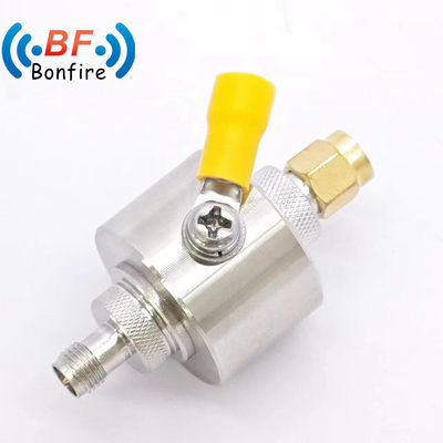灰色 50ohm F型 男性プラグからF型 女性 ジャック 同軸電波保護器 停止 0-3GHz