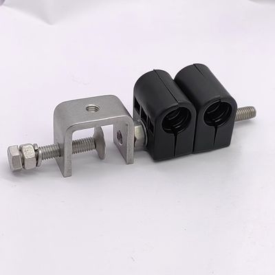 0.410kg パッケージ 総重量 1/2&quot;と7/8&quot; シングルホール ダブルケーブルクランプ ケーブルクリップ