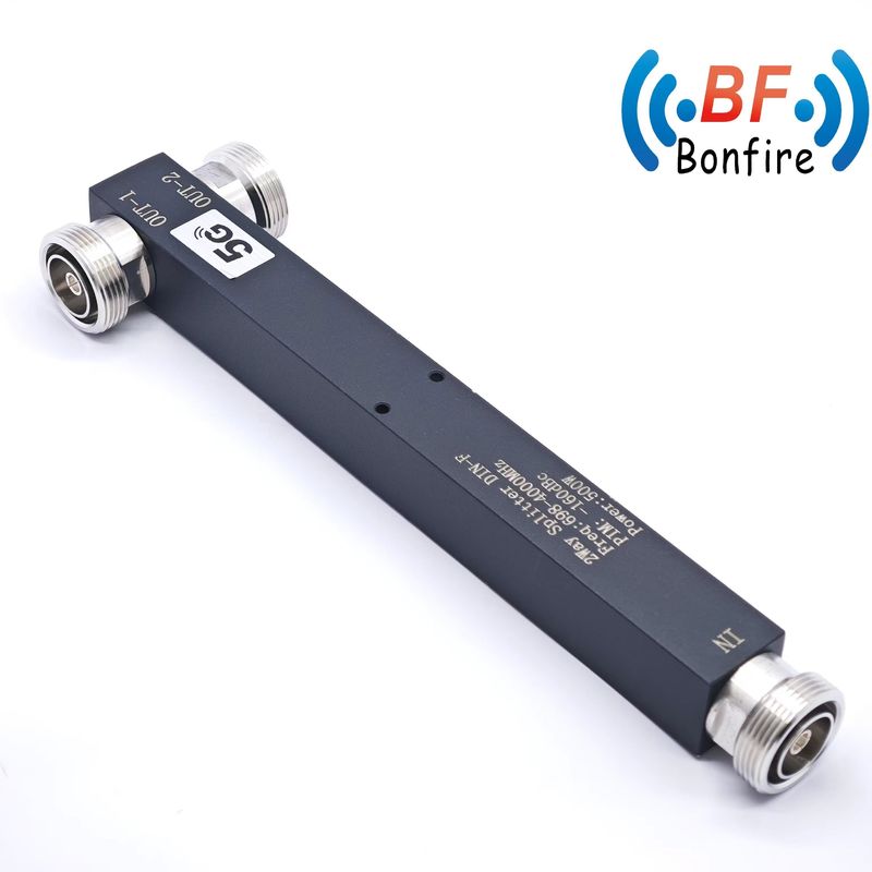350-3800MHz DIN-F -160dbc IP65 総重量0.510kgの2方向反応電源分割器