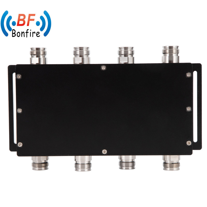 ハイブリッドコンビナー 4 in 4 out 617-3800MHz 4.3-10 F ダス ロウ ピム インドール/アウトドア IP65