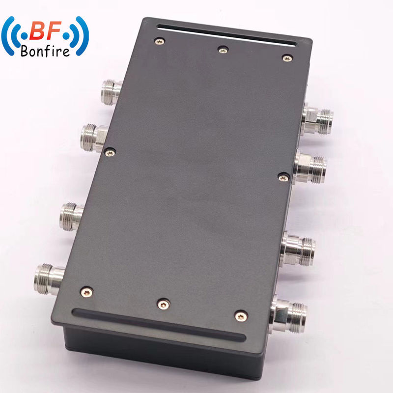 4*4 3dB ハイブリッドカップラー ハイブリッドコンビナー 4 in 4 3dB N 4.3-10 DIN コンネクタ グレー/レッド 617-3800MHz 400W