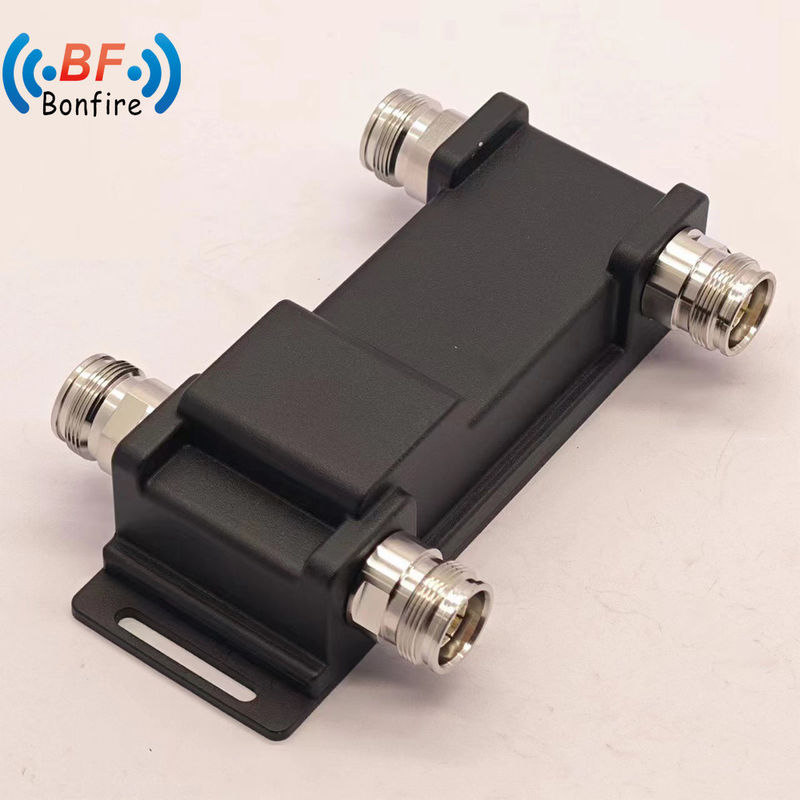 4.3-10-F/DIN-F/N-F インターフェイス 698-4000MHz 2X2アウト N-Fコネクタ付きハイブリッドコンビナー