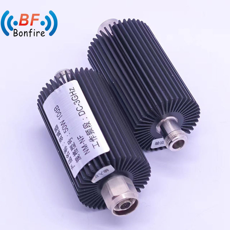 100W 50 Ohm N ラインアテンチュエーター 増幅器とアクティブデバイス 衰弱値 3-30dB