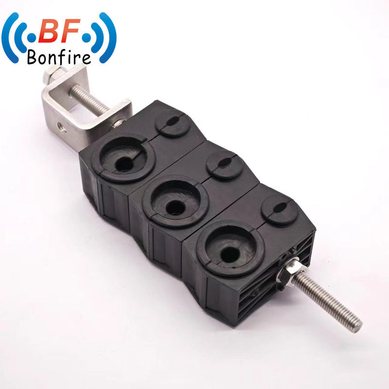 ヘリアックスケーブル用のプラスチックフィッダークランプ 1/2&quot; Ldf4-50A 3ホール・パー・ホルダー OEM/ODM生産