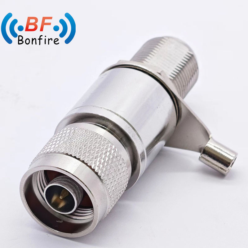RFサーージ・プロテクター 3G 698-3800MHz F-F 50ohm 雷検器 4.3-10M から 4.3-10F