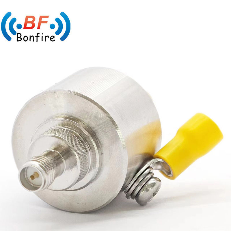 灰色 50ohm F型 男性プラグからF型 女性 ジャック 同軸電波保護器 停止 0-3GHz